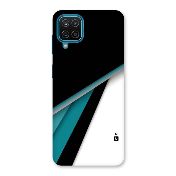 Abstract Lines Of Blue Back Case for Galaxy F12