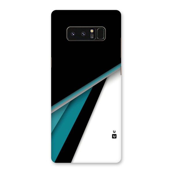 Abstract Lines Of Blue Back Case for Galaxy Note 8