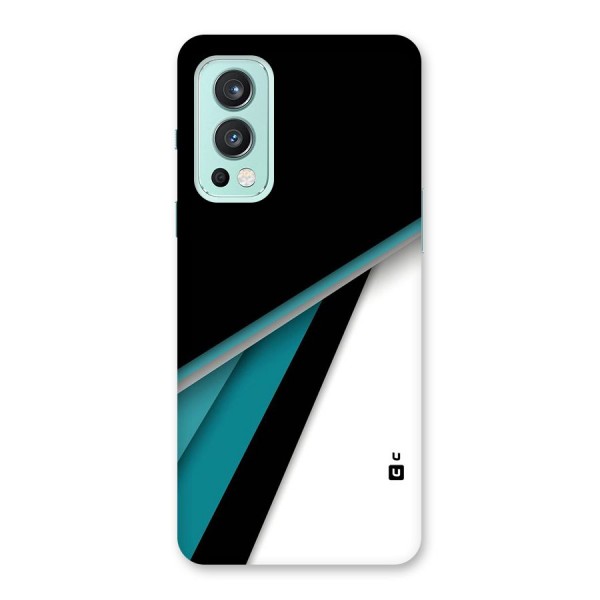 Abstract Lines Of Blue Back Case for OnePlus Nord 2 5G