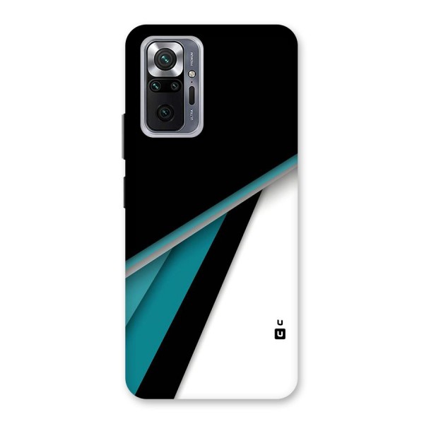 Abstract Lines Of Blue Back Case for Redmi Note 10 Pro