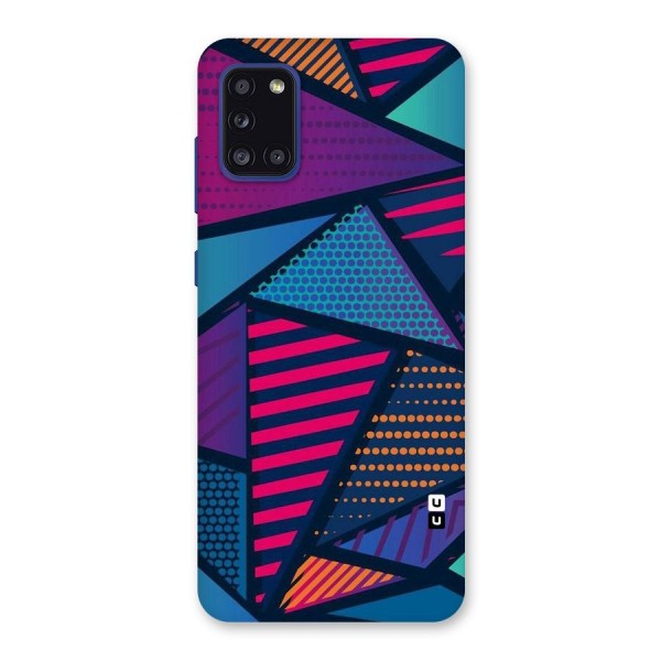 Abstract Lines Polka Back Case for Galaxy A31