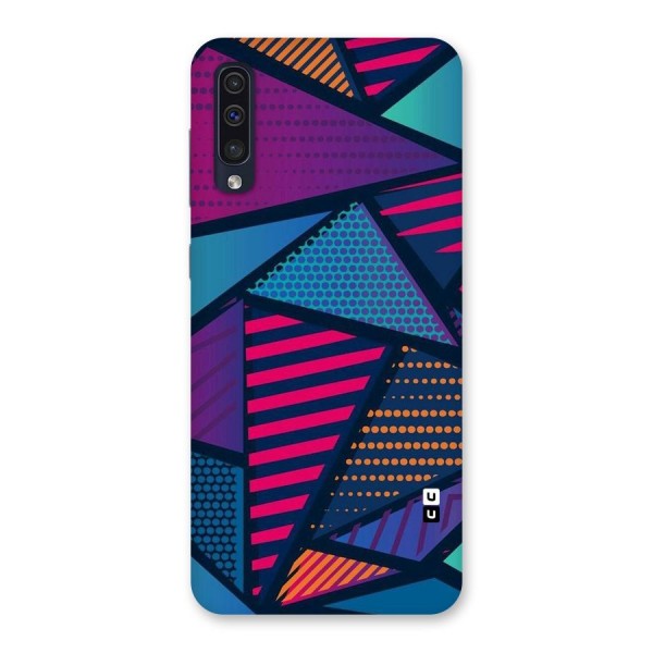 Abstract Lines Polka Back Case for Galaxy A50