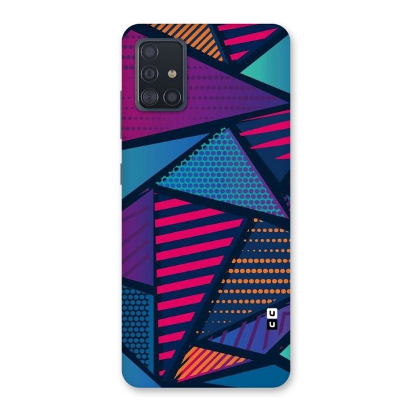 Abstract Lines Polka Back Case for Galaxy A51