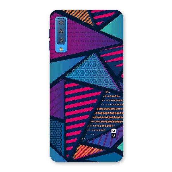 Abstract Lines Polka Back Case for Galaxy A7 (2018)