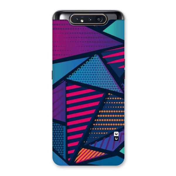 Abstract Lines Polka Back Case for Galaxy A80