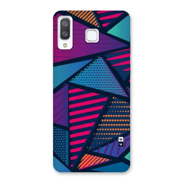 Abstract Lines Polka Back Case for Galaxy A8 Star