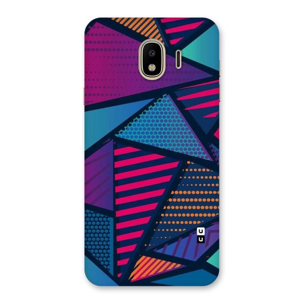 Abstract Lines Polka Back Case for Galaxy J4