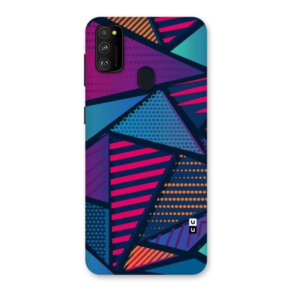 Abstract Lines Polka Back Case for Galaxy M30s