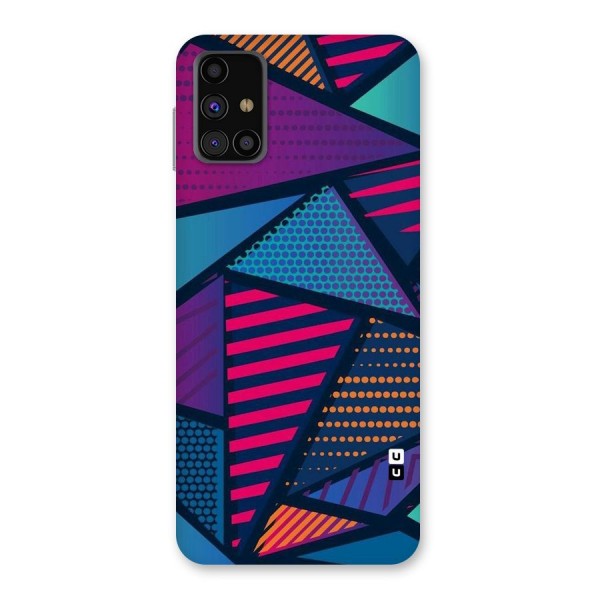Abstract Lines Polka Back Case for Galaxy M31s