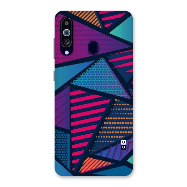Abstract Lines Polka Back Case for Galaxy M40