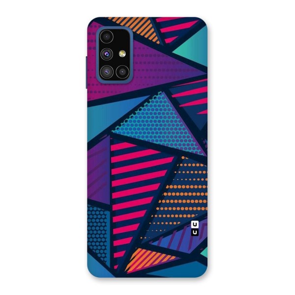 Abstract Lines Polka Back Case for Galaxy M51