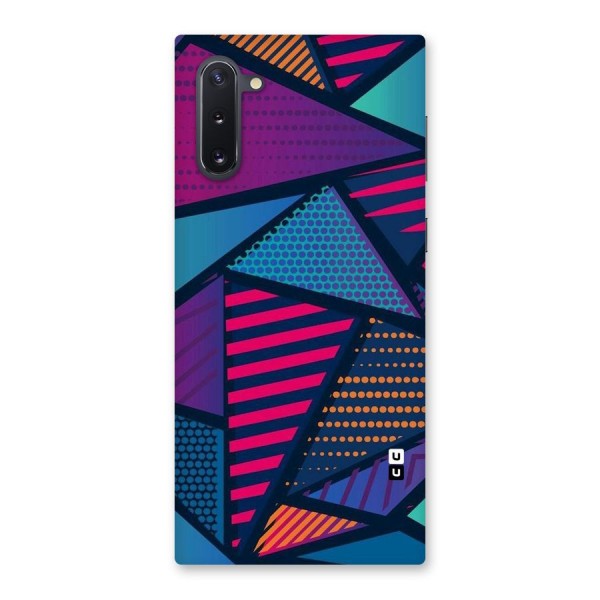 Abstract Lines Polka Back Case for Galaxy Note 10
