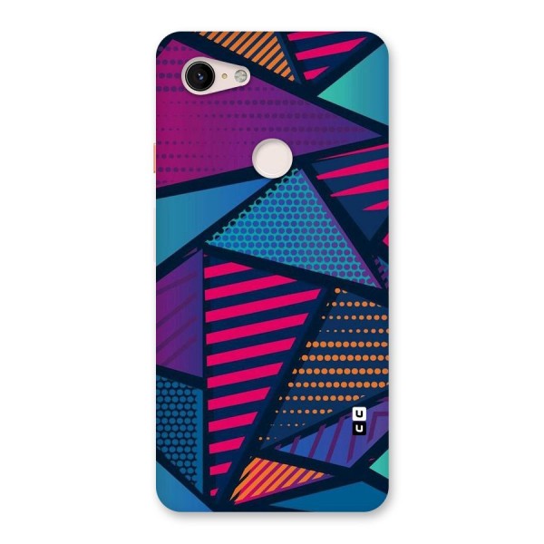 Abstract Lines Polka Back Case for Google Pixel 3 XL