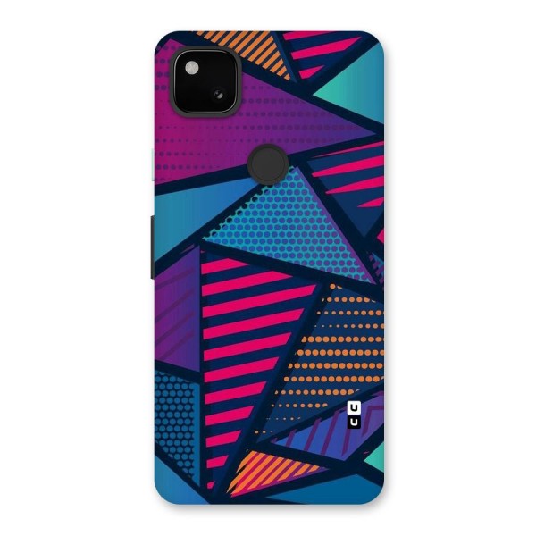 Abstract Lines Polka Back Case for Google Pixel 4a