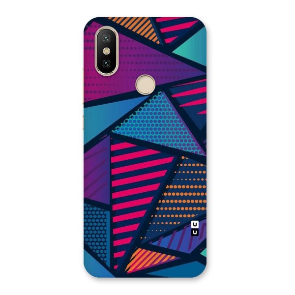 Abstract Lines Polka Back Case for Mi A2