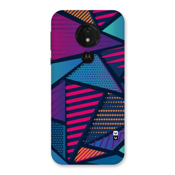 Abstract Lines Polka Back Case for Moto G7 Power