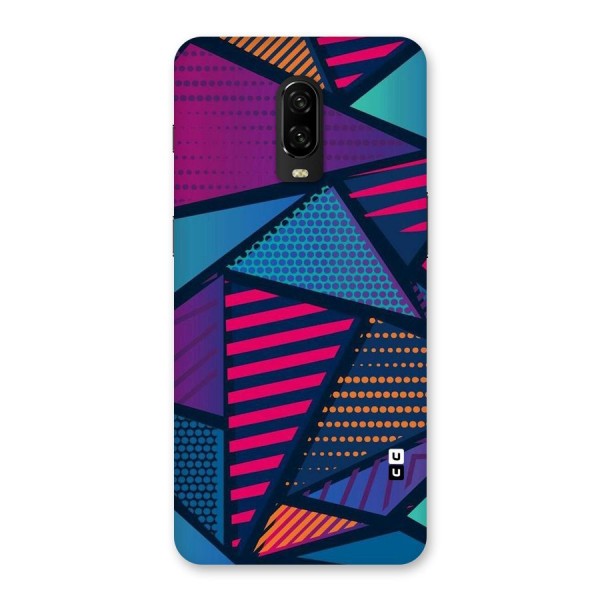 Abstract Lines Polka Back Case for OnePlus 6T