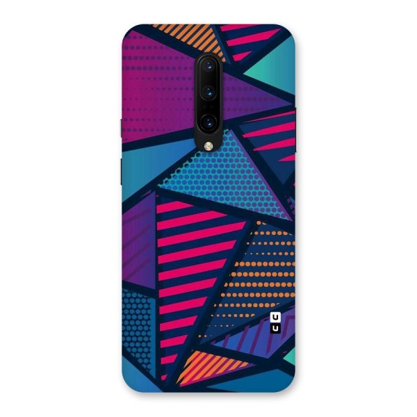 Abstract Lines Polka Back Case for OnePlus 7 Pro