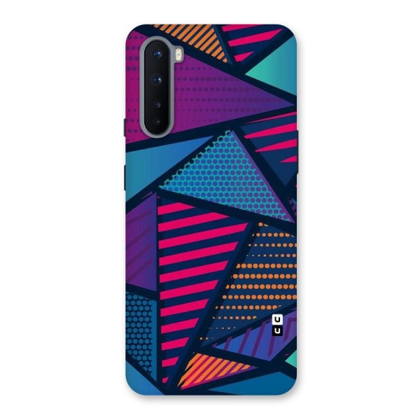 Abstract Lines Polka Back Case for OnePlus Nord