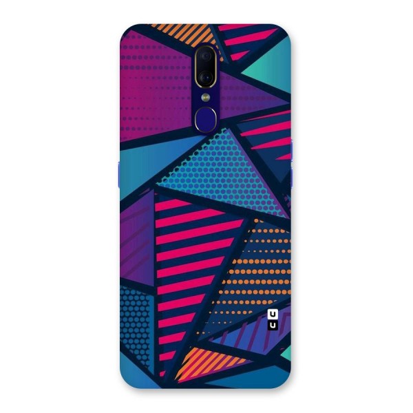 Abstract Lines Polka Back Case for Oppo A9
