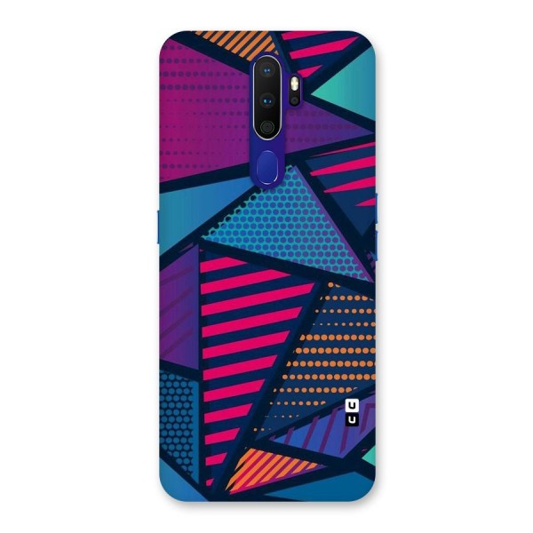 Abstract Lines Polka Back Case for Oppo A9 (2020)