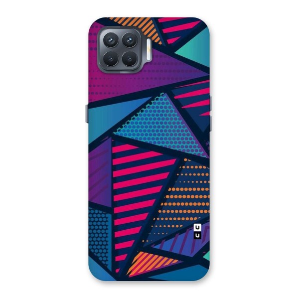 Abstract Lines Polka Back Case for Oppo F17 Pro