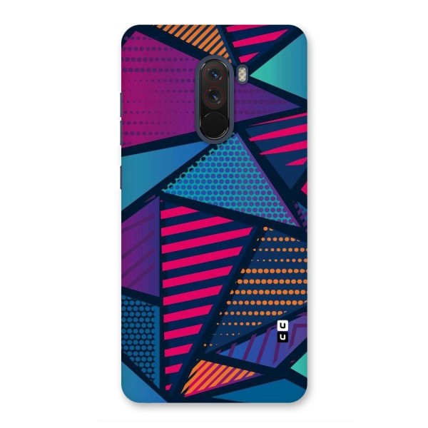 Abstract Lines Polka Back Case for Poco F1
