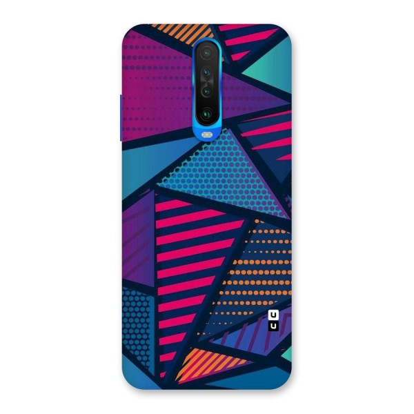 Abstract Lines Polka Back Case for Poco X2
