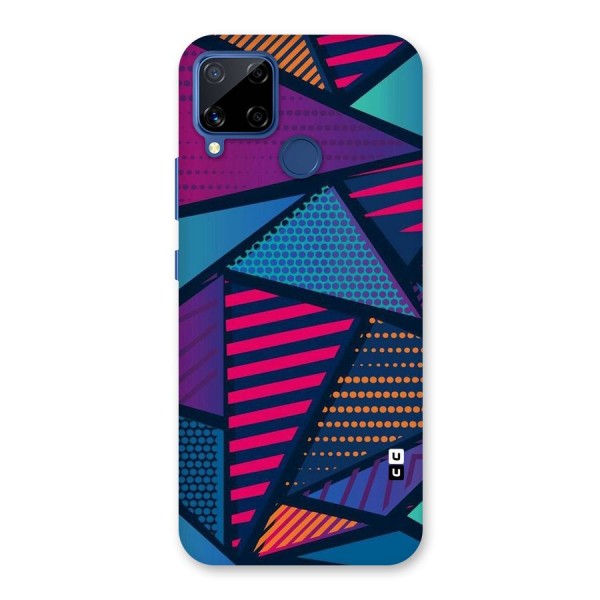 Abstract Lines Polka Back Case for Realme C15