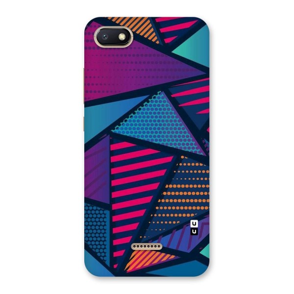 Abstract Lines Polka Back Case for Redmi 6A