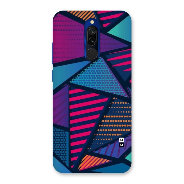 Abstract Lines Polka Back Case for Redmi 8