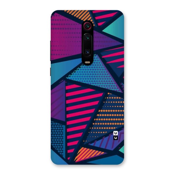 Abstract Lines Polka Back Case for Redmi K20