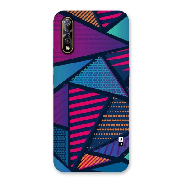 Abstract Lines Polka Back Case for Vivo S1
