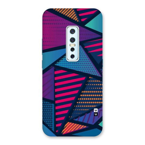 Abstract Lines Polka Back Case for Vivo V17 Pro