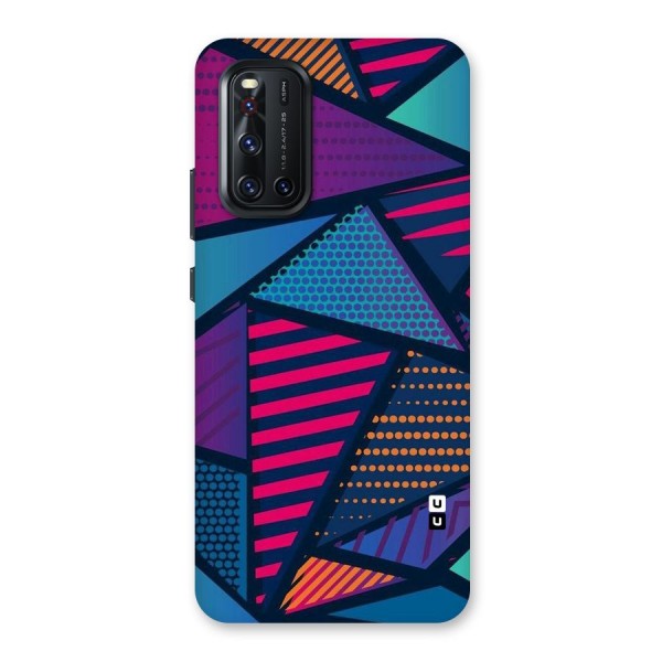 Abstract Lines Polka Back Case for Vivo V19