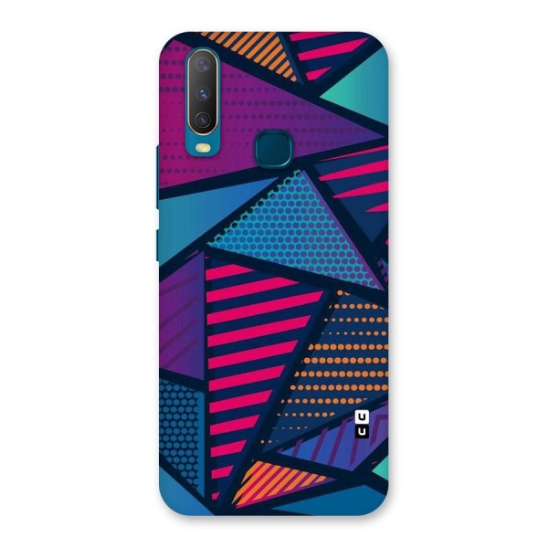 Abstract Lines Polka Back Case for Vivo Y12