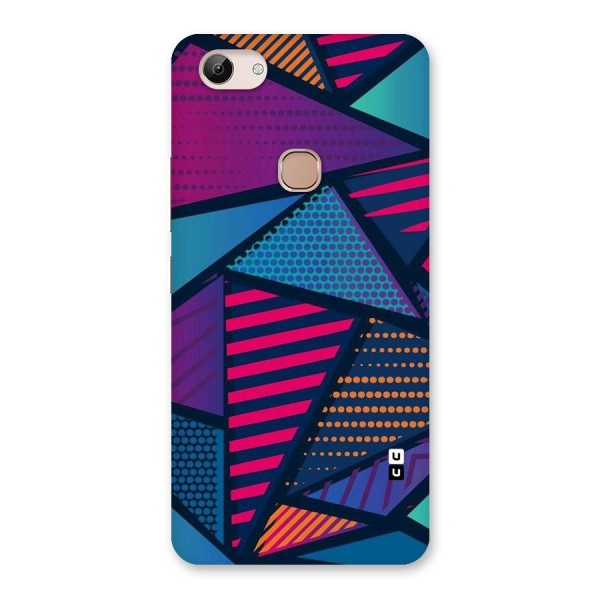 Abstract Lines Polka Back Case for Vivo Y83