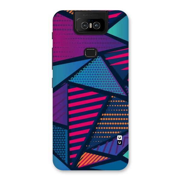 Abstract Lines Polka Back Case for Zenfone 6z