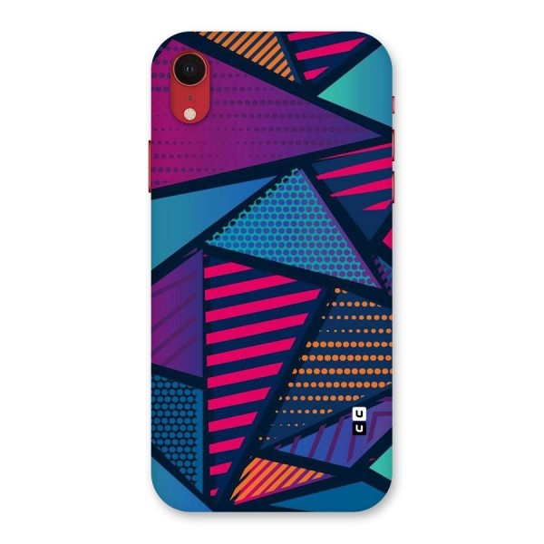 Abstract Lines Polka Back Case for iPhone XR