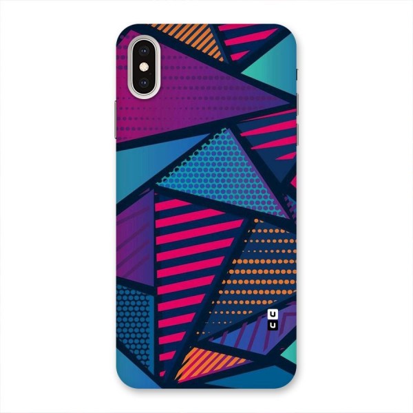 Abstract Lines Polka Back Case for iPhone XS Max