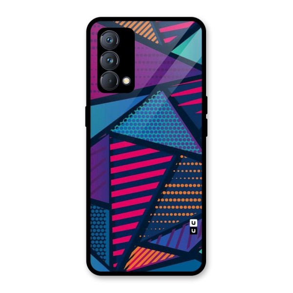 Abstract Lines Polka Glass Back Case for Realme GT Master Edition