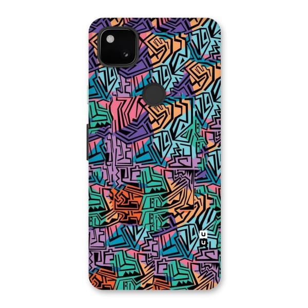 Abstract Lining Colors Back Case for Google Pixel 4a