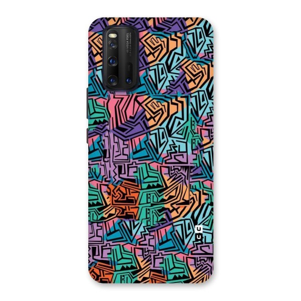Abstract Lining Colors Back Case for Vivo iQOO 3