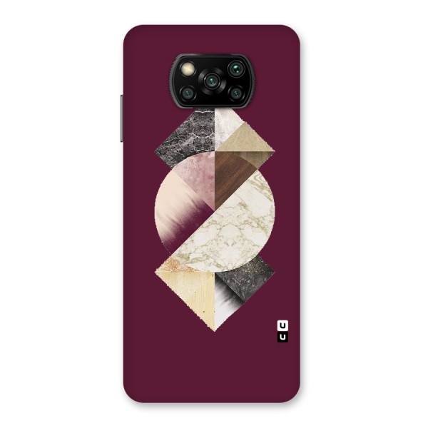 Abstract Marble Pattern Back Case for Poco X3