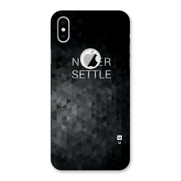 Abstract No Settle Back Case for iPhone XS Logo Cut