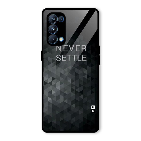 Abstract No Settle Glass Back Case for Oppo Reno5 Pro 5G