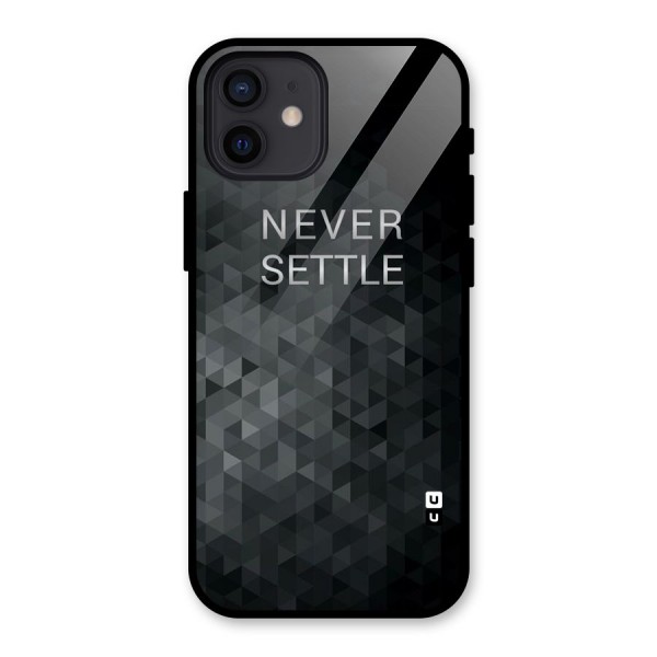 Abstract No Settle Glass Back Case for iPhone 12