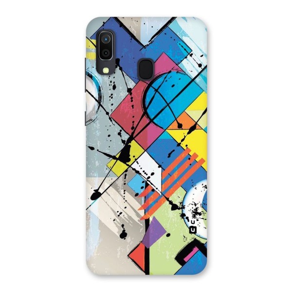 Abstract Paint Shape Back Case for Galaxy A20