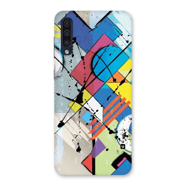 Abstract Paint Shape Back Case for Galaxy A50