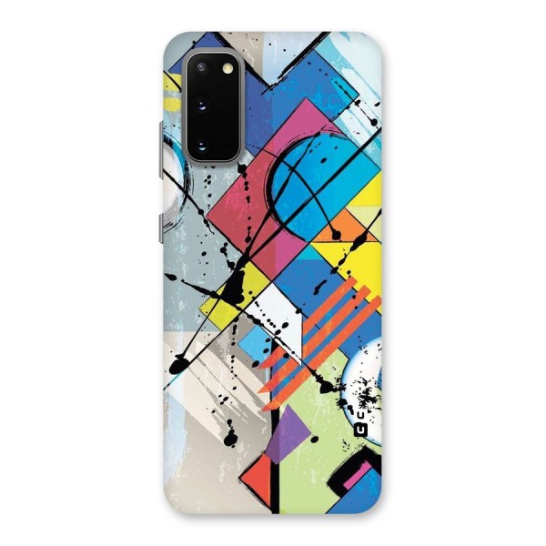 Abstract Paint Shape Back Case for Galaxy S20